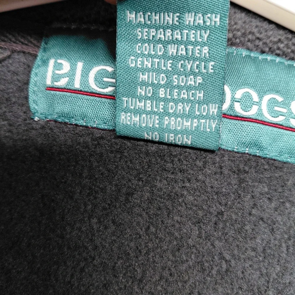 Vintage Big Dogs Full Zip Vest Oversize Mens Fits L XL 2XL Gray Knit Sweater 90s
